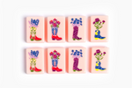 The Ranch Line: Dusty Rose Mahjong Tiles