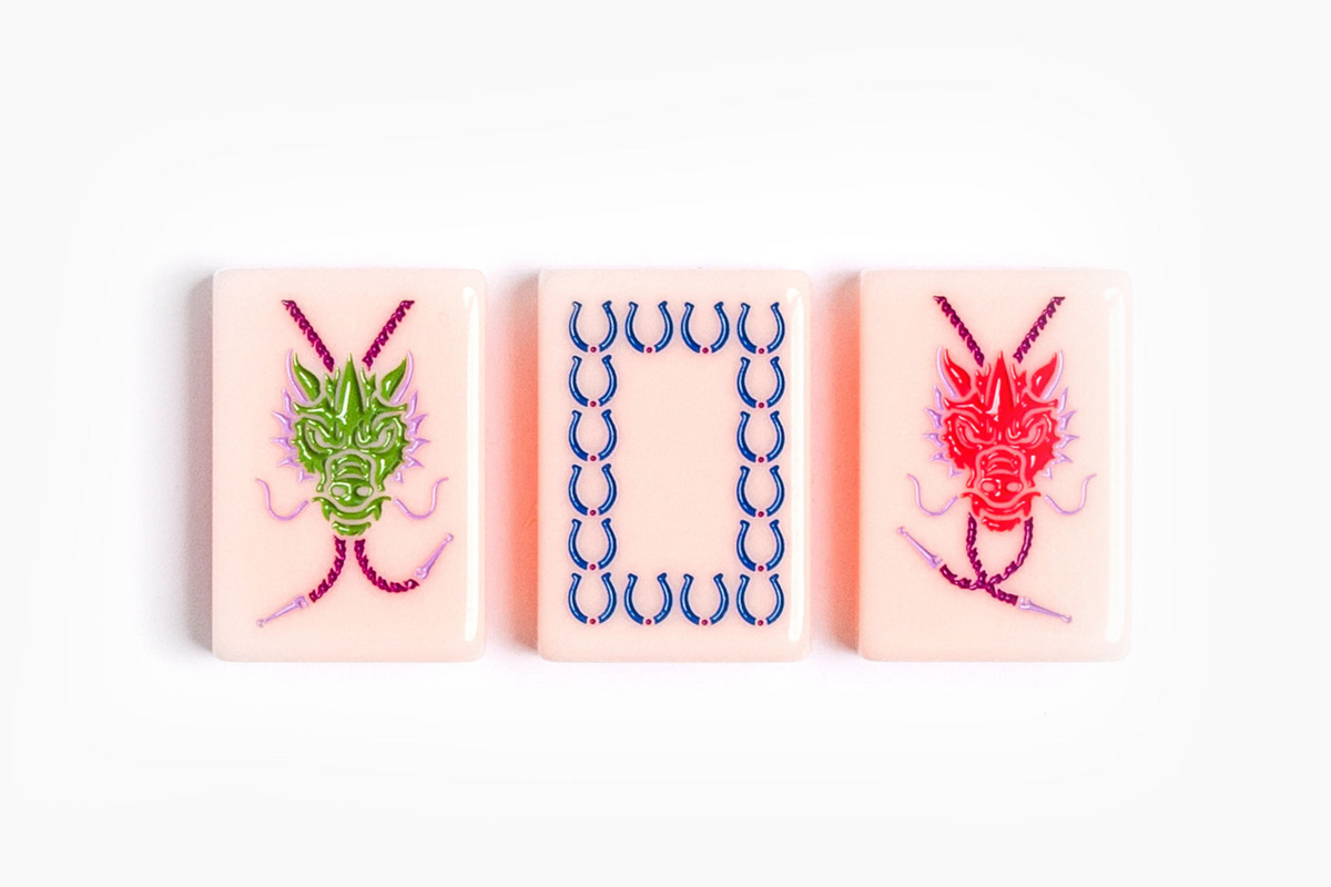 The Ranch Line: Dusty Rose Mahjong Tiles