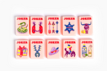 The Ranch Line: Dusty Rose Mahjong Tiles