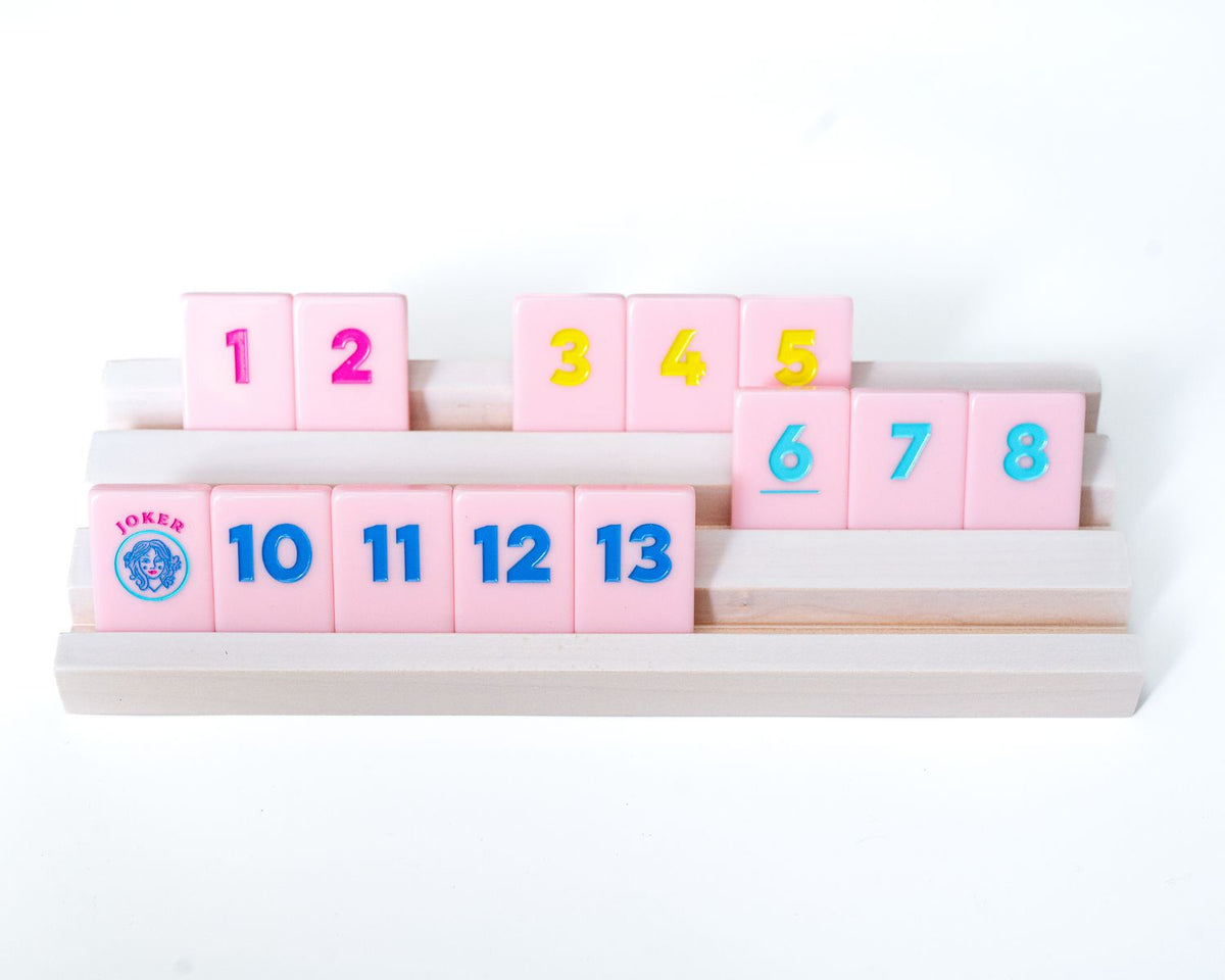 Rummy Tile Set: Petal Pink