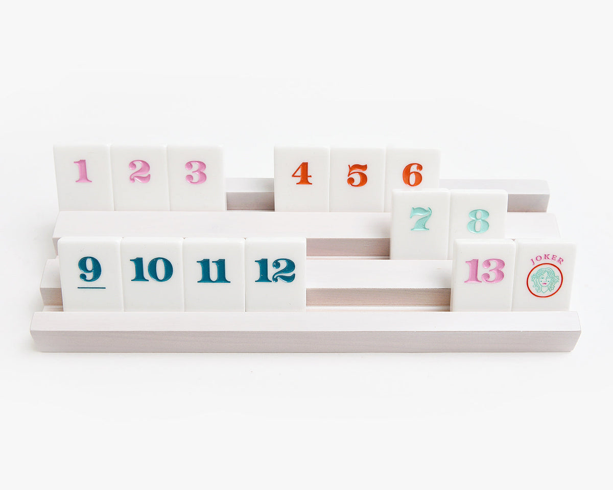 Rummy Tile Set: Crisp White