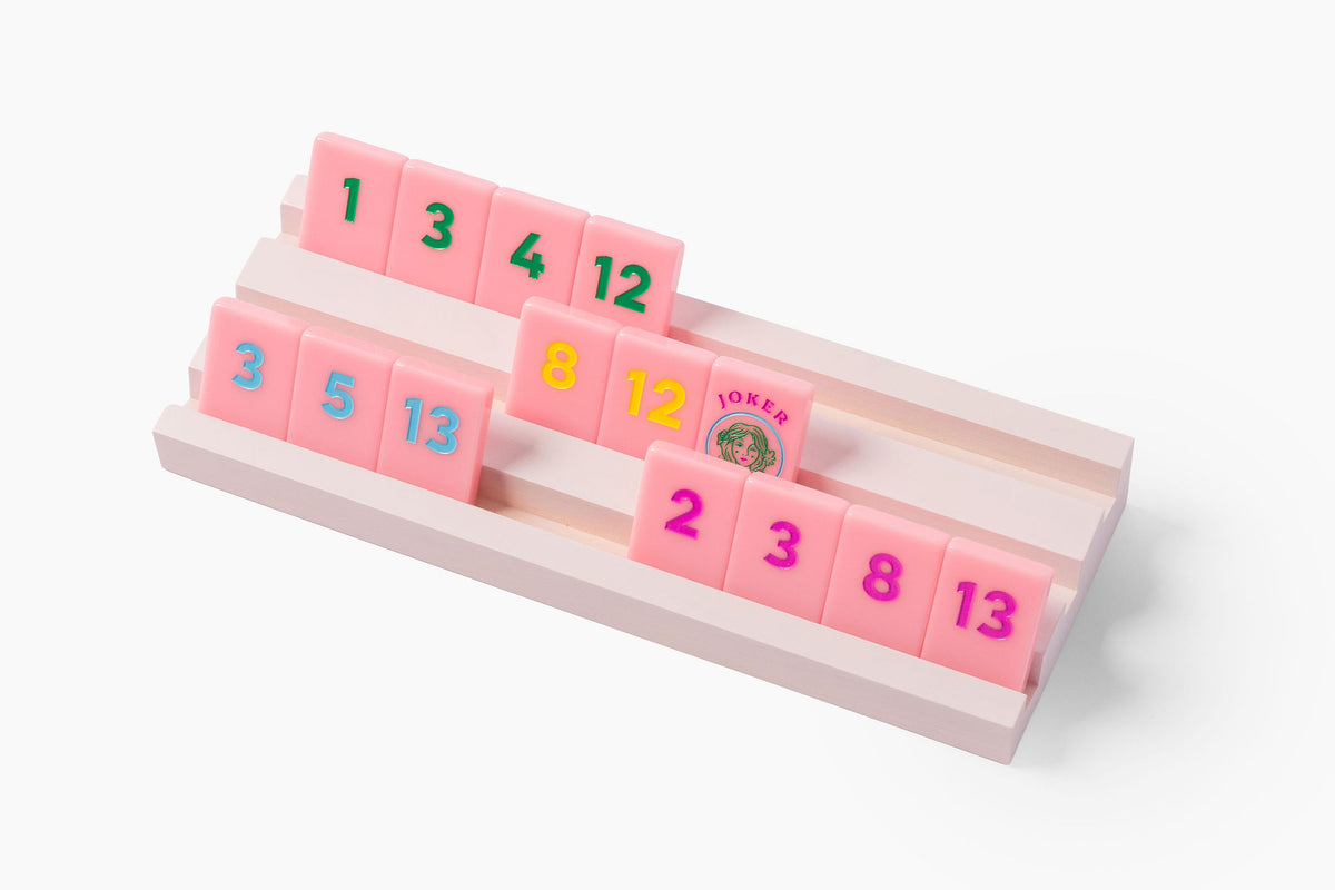 Rummy Tile Set: Petal Pink