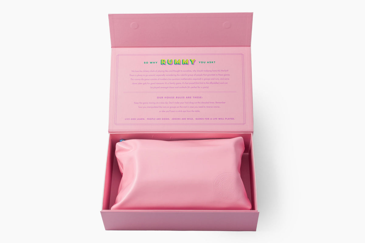 Rummy Tile Set: Petal Pink