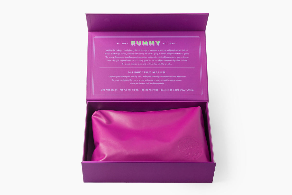 Rummy Tile Set: Plum