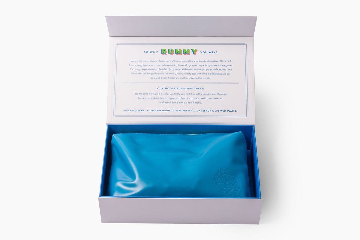 Rummy Tile Set: Crisp White