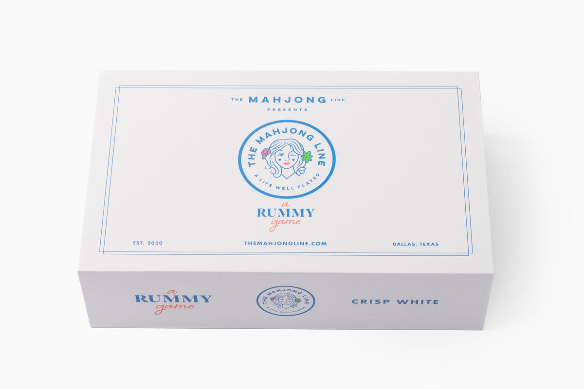 Rummy Tile Set: Crisp White