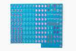 The Botanical Line: Deep Teal Mahjong Tiles