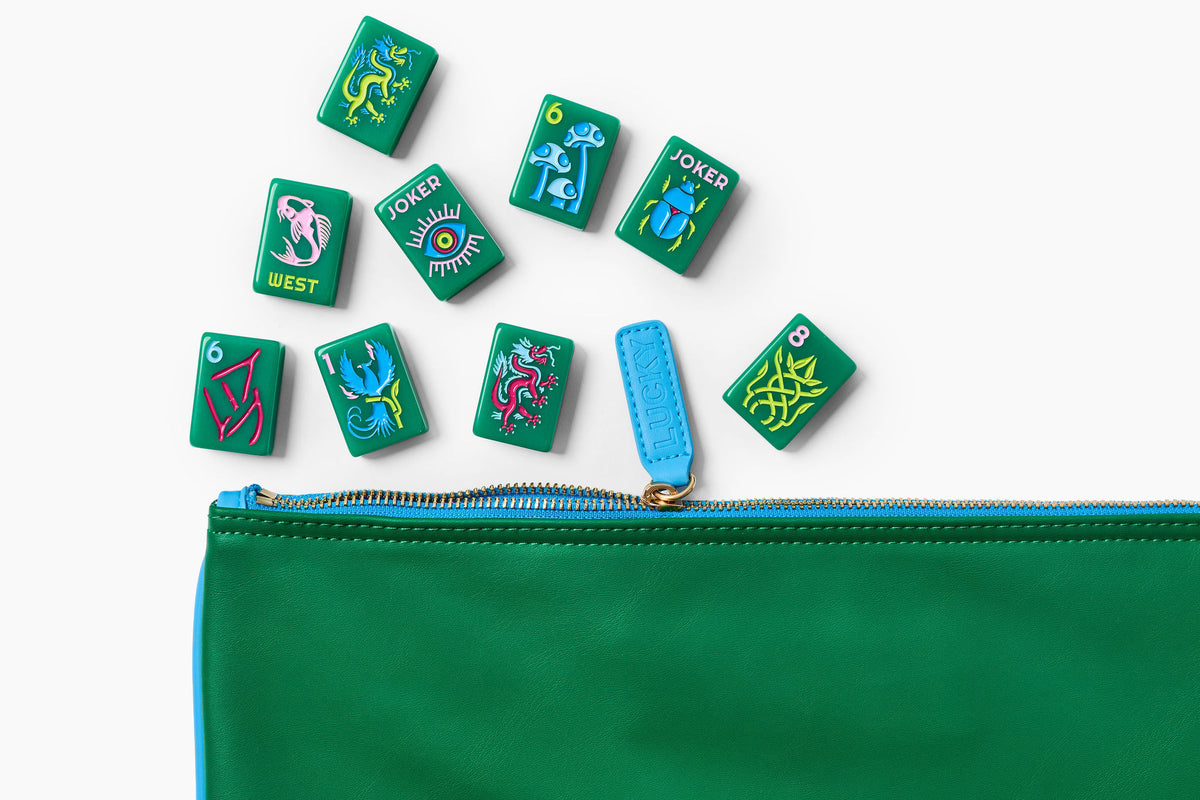 The Lucky Line: Jade Green 2.0 Mahjong Tiles