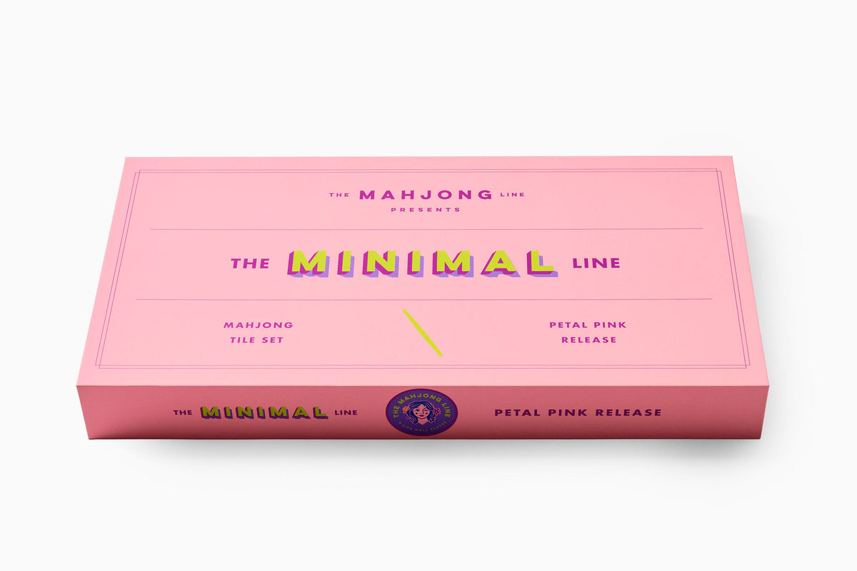 The Minimal Line: Petal Pink Mahjong Tiles