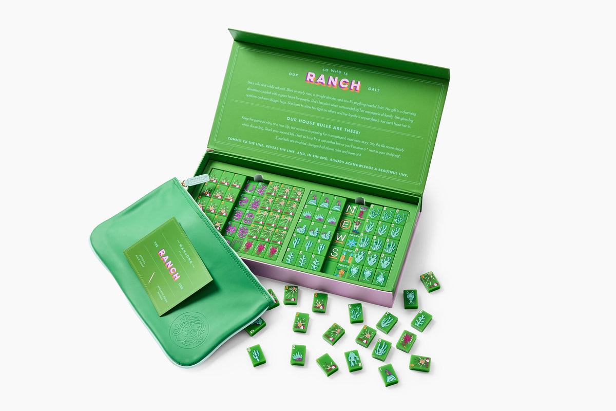 The Ranch Line: Avocado Green Ranch Mahjong Tiles