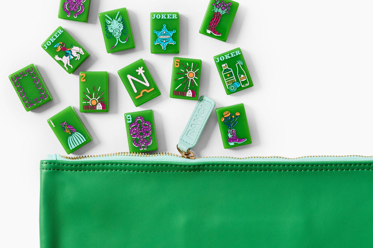The Ranch Line: Avocado Green Ranch Mahjong Tiles
