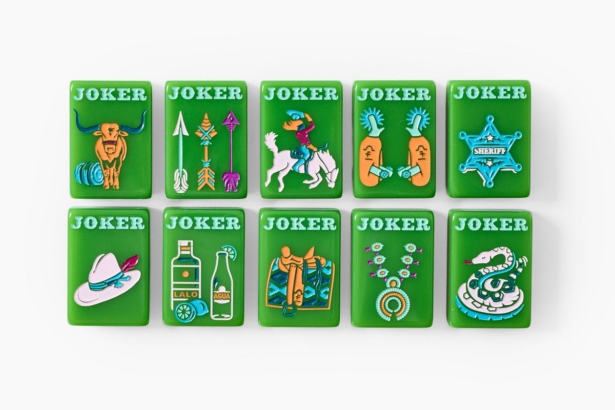 The Ranch Line: Avocado Green Ranch Mahjong Tiles