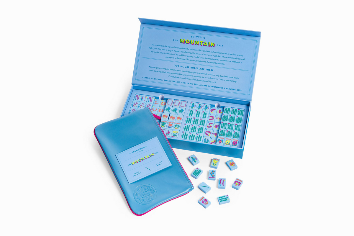 The Mountain Line: Sky Blue Mahjong Tiles