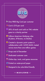 The Big Card 2026: American Mahjong Playing Card