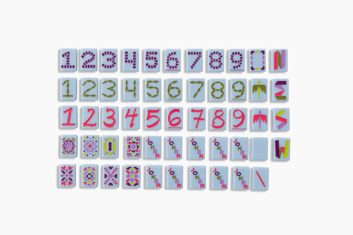 Travel Mahjong Set: Cornflower Blue