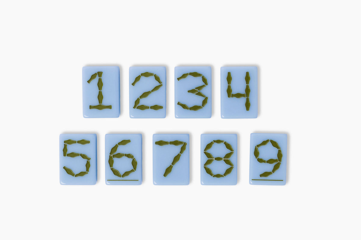 Travel Mahjong Set: Cornflower Blue