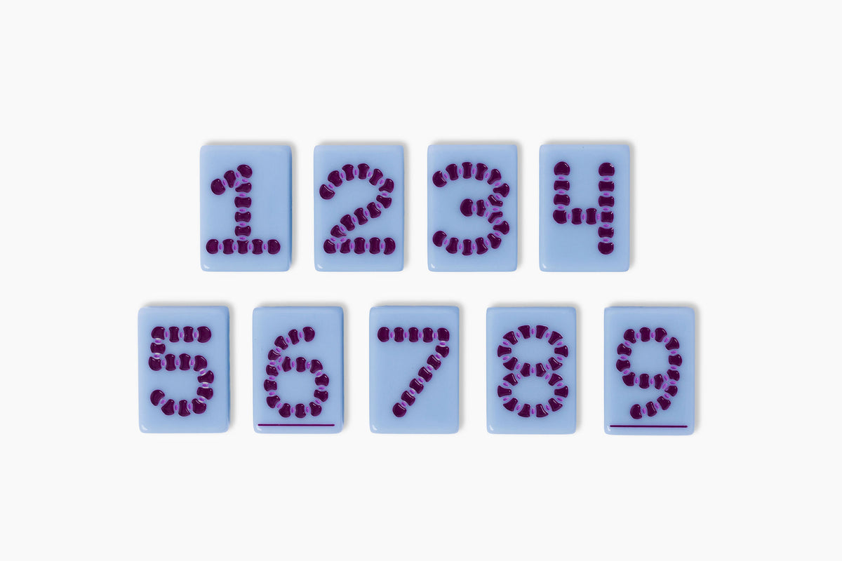 Travel Mahjong Set: Cornflower Blue