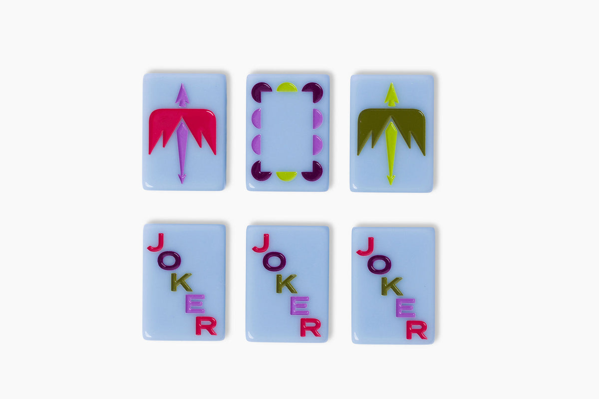 Travel Mahjong Set: Cornflower Blue