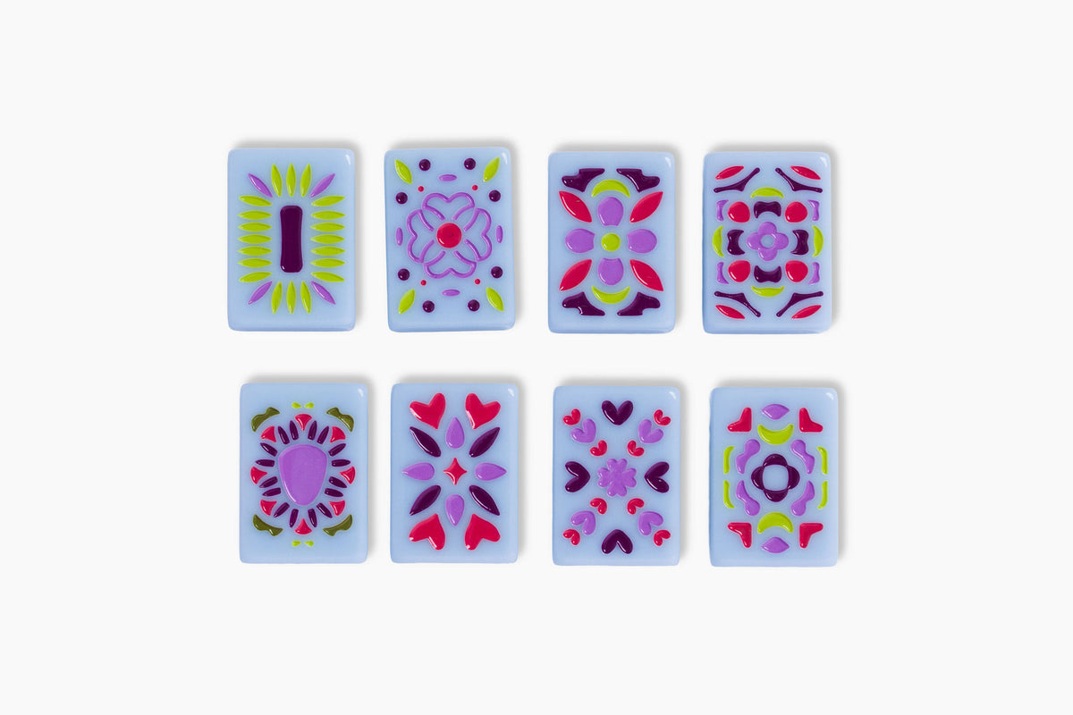 Travel Mahjong Set: Cornflower Blue