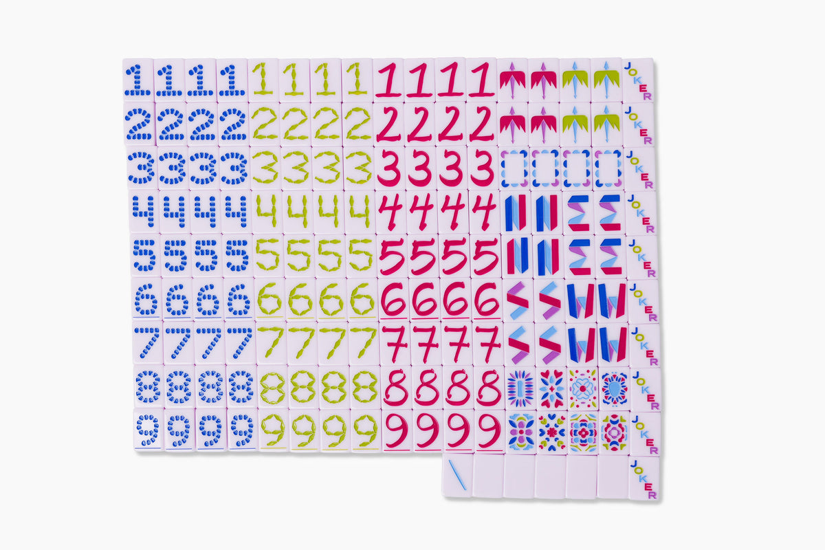 Travel Mahjong Set: Paris Pink