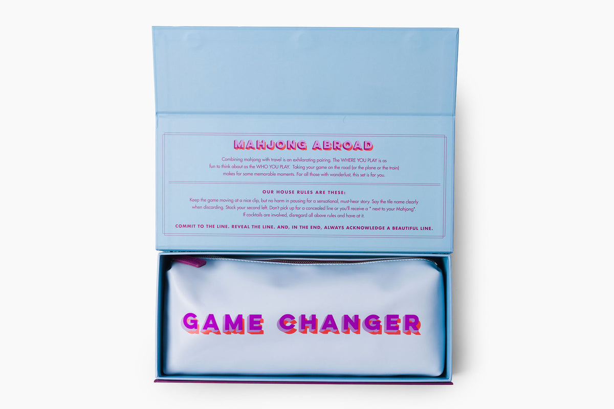 Travel Mahjong Set: Cornflower Blue