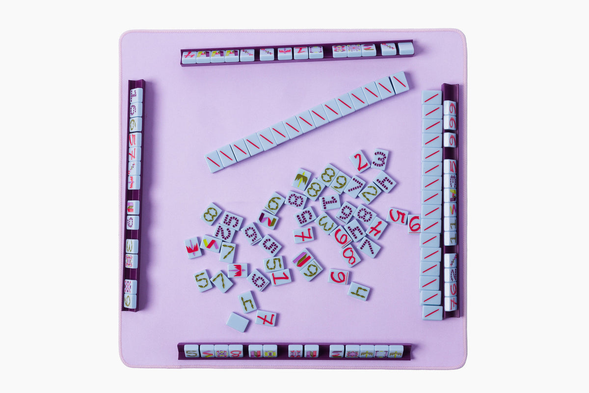 Travel Mahjong Set: Cornflower Blue
