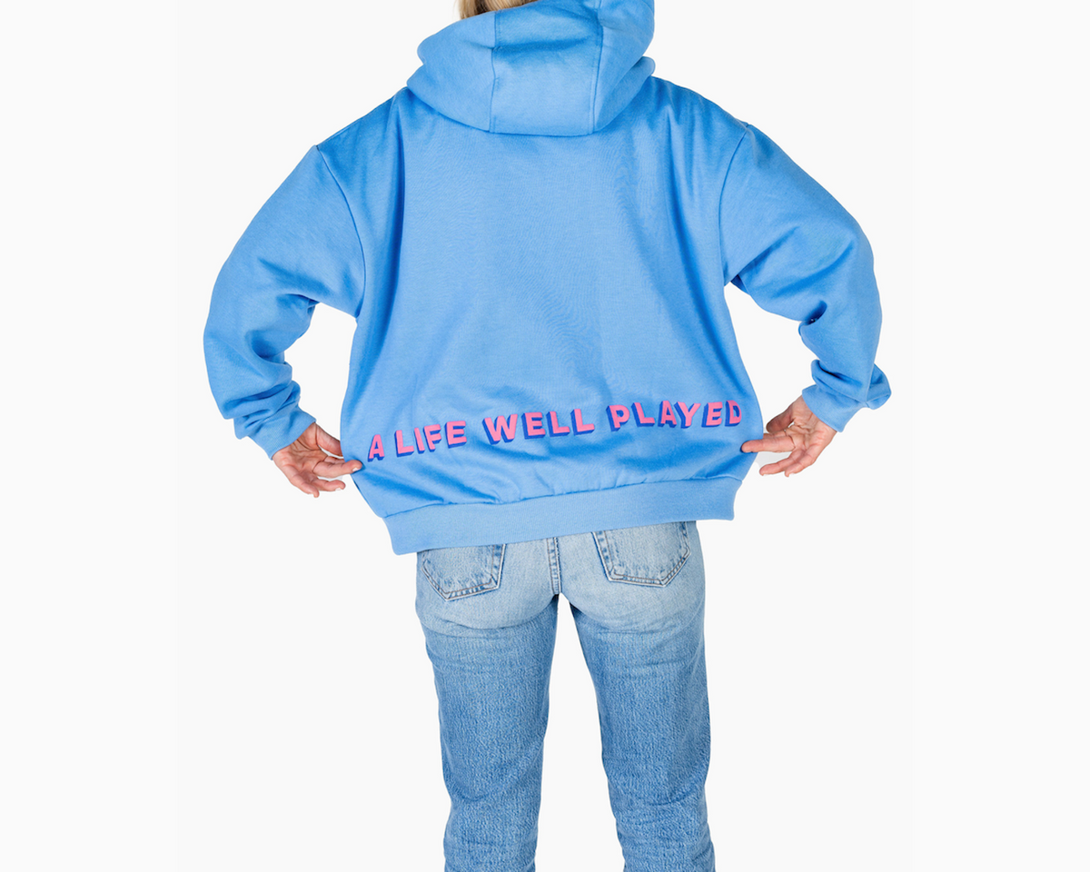 Hoodie Sweatshirt: Blue (100% off)