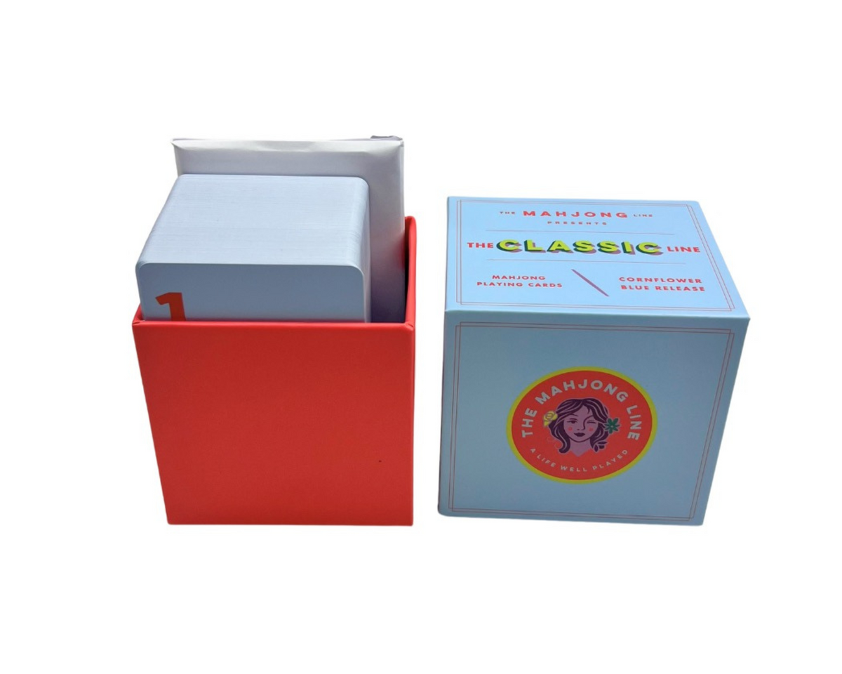 The Classic Line: Cornflower Blue Mahjong Travel Cards