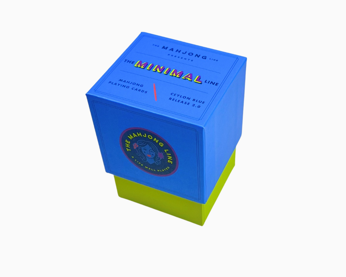 The Minimal Line: Ceylon Blue 2.0 Mahjong Travel Cards