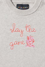 TML x Lingua Franca Maxine Grey Sweater - Slay The Game