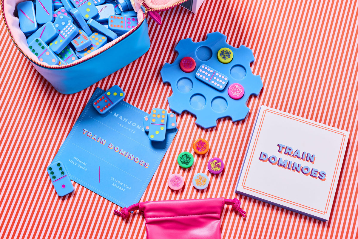 Train Dominoes: Ceylon Blue