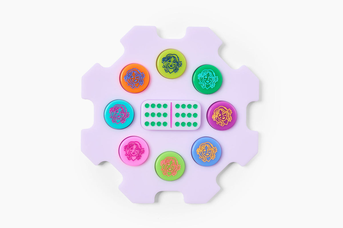 Train Dominoes: Lilac