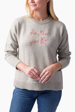 TML x Lingua Franca Maxine Grey Sweater - Slay The Game