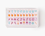 A clear acrylic display box with a removable lid. The acrylic box stores The Mahjong Line mahjong tile set.