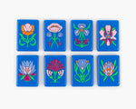The Botanical Line: Blue-Eyed Jack Mahjong Tiles