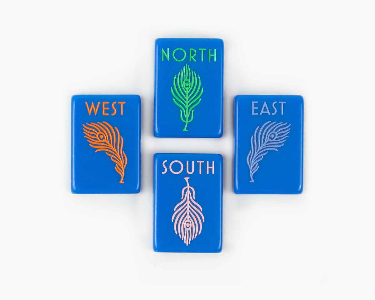 The Botanical Line: Blue-Eyed Jack Mahjong Tiles