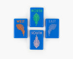 The Botanical Line: Blue-Eyed Jack Mahjong Tiles