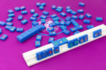 The Minimal Line: Blue-Eyed Jack Mahjong Tiles