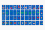 The Minimal Line: Blue-Eyed Jack Mahjong Tiles