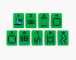 The Minimal Line: Kelly Green 2.0 Mahjong Tiles