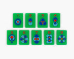 The Minimal Line: Kelly Green 2.0 Mahjong Tiles