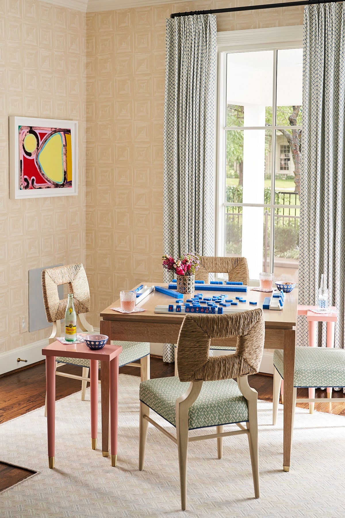 The Minimal Line: Blue-Eyed Jack Mahjong Tiles