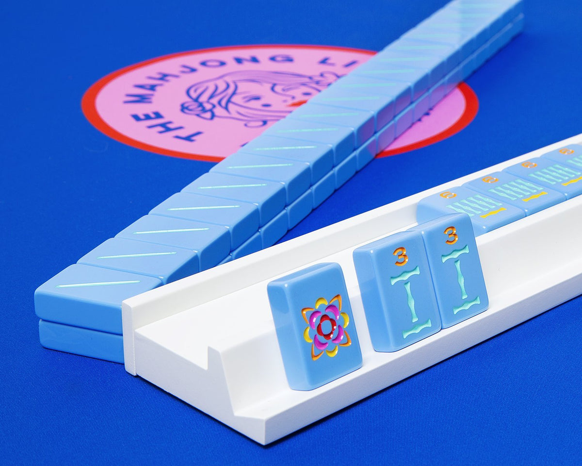 play mahjong on our racks and pushers that are perfect for our American mahjong set.