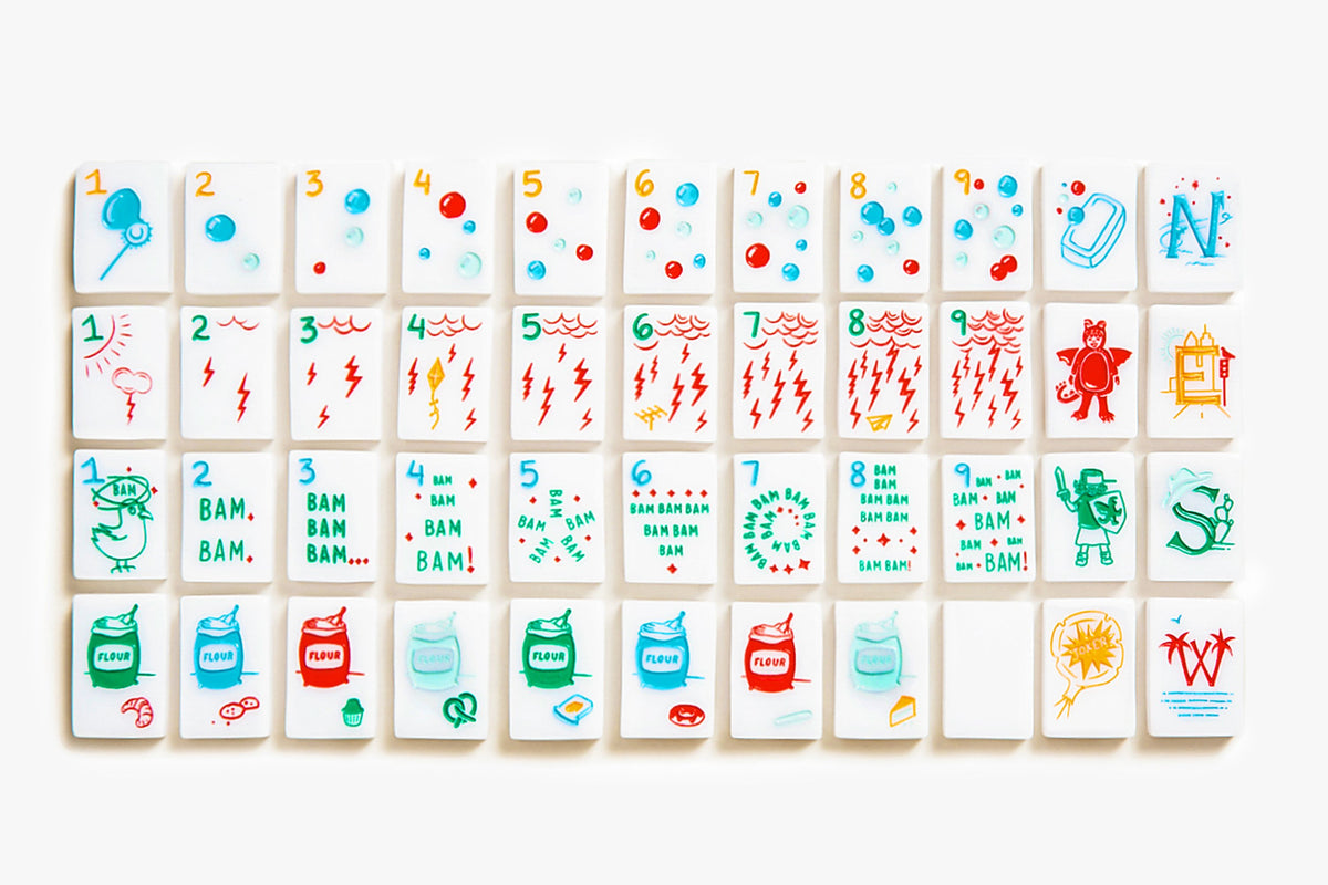 The Cheeky Line - Mahjong Tile Set - Petal Pink Limited Release – The  Mahjong Line