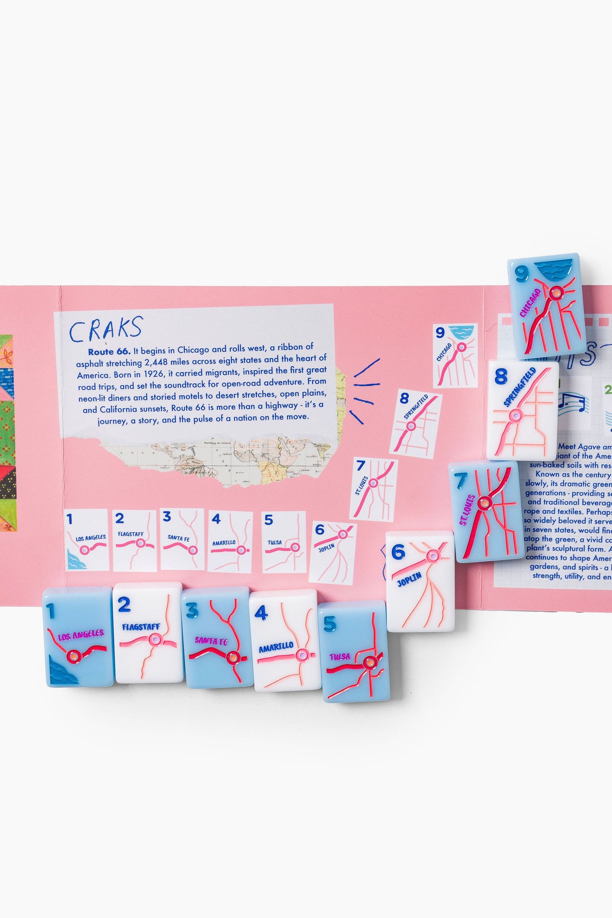 The Americana Line: True Blue Mahjong Tiles