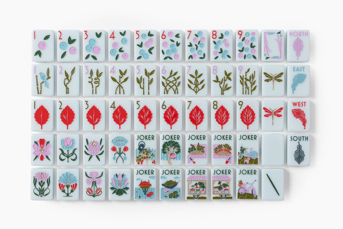 The Botanical Line: AERIN Soft Blue Mahjong Collection