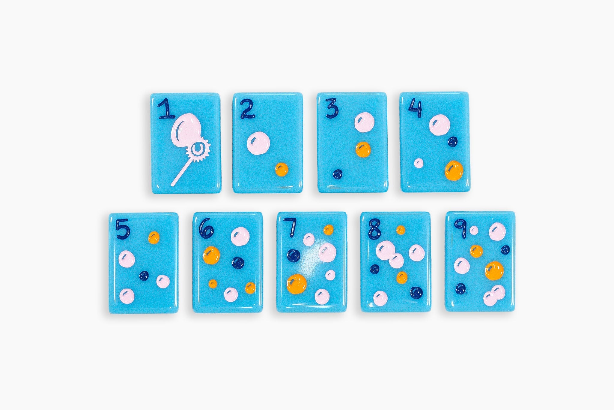 The Cheeky Line Mahjong Tile Set Electric Blue Limited Release The the-cheeky-line-mahjong-tile-set-electric-blue-limited-release-the