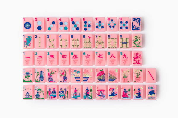 Roseveil Mahjong Mat Rose Floral American Mahjong Set Table Mat VIRORA
