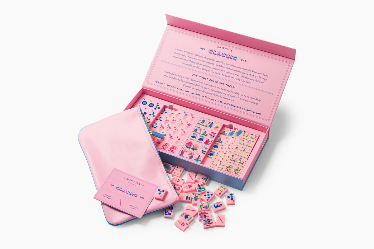 The Classic Line: Petal Pink Mahjong Tiles