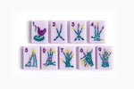 The Foodie Line: Lilac Mahjong Tiles